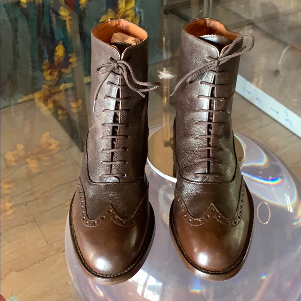 David & Joan Oxford Boots Hand Made in Italy sz 8 - Picture 2 of 8